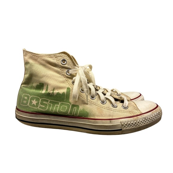 Converse Chuck Taylor All Star Boston Skyline High Top Sneakers Beige M9 /W11 - Picture 1 of 16